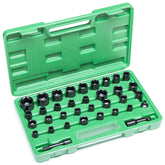 35 Piece 3/8 inch & 1/2 inch Drive SAE & Metric Impact Socket Set - 58116